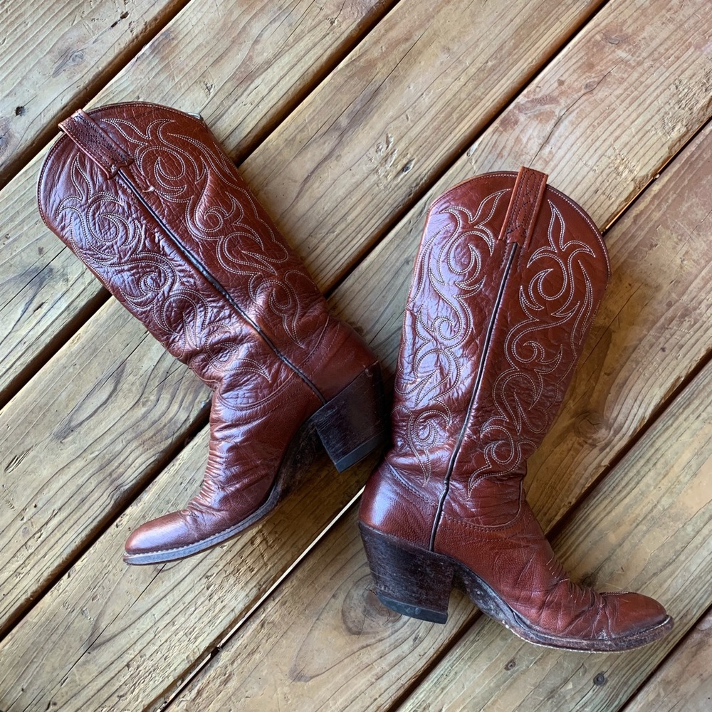 Vintage Dan Post Heeled Boots